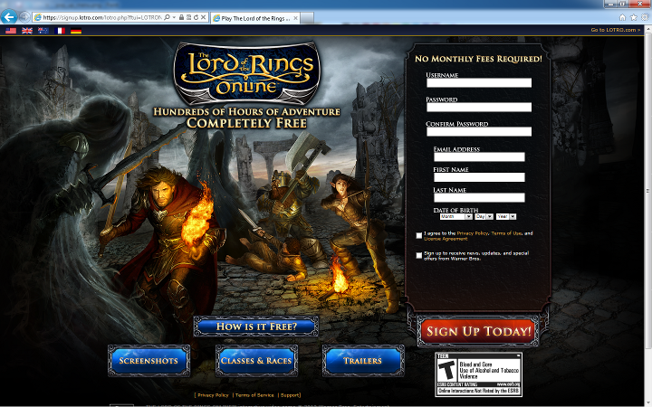 Lotro create account.png
