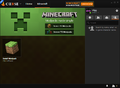 2. Select the "Minecraft" tab.